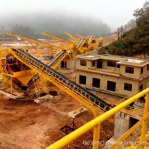 Сістэма драбнення кальцыту і вытворчасці пяску высокай магутнасці
